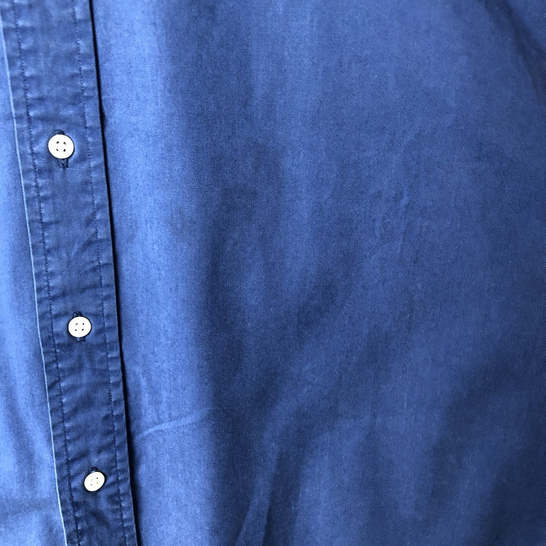 Ralph Lauren BLAKE long sleeve button down shirt, men's size M cotton navy blue type Vintage Second Hand