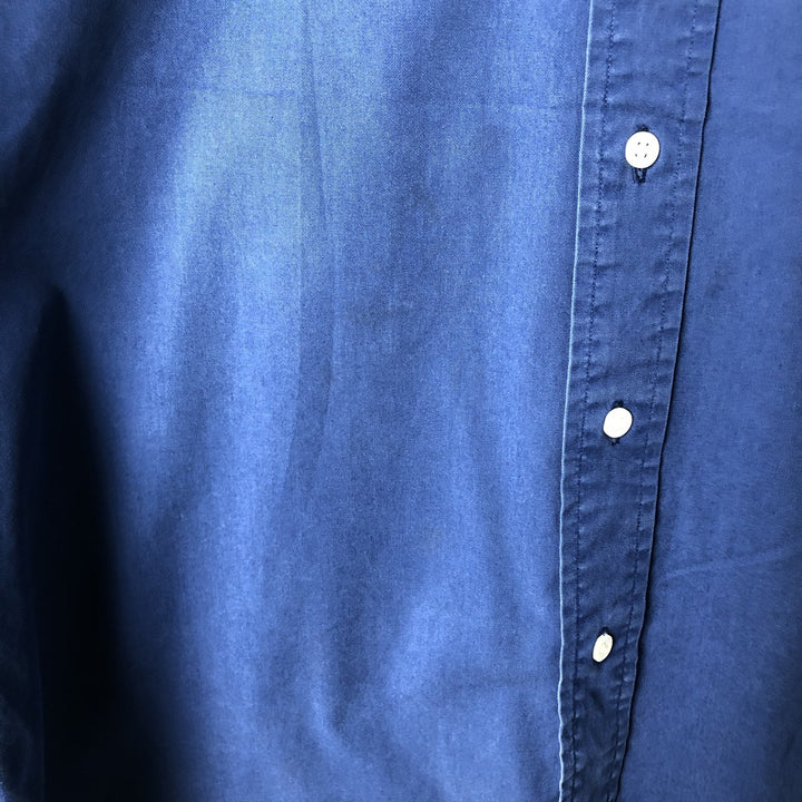 Ralph Lauren BLAKE long sleeve button down shirt, men's size M cotton navy blue type Vintage Second Hand