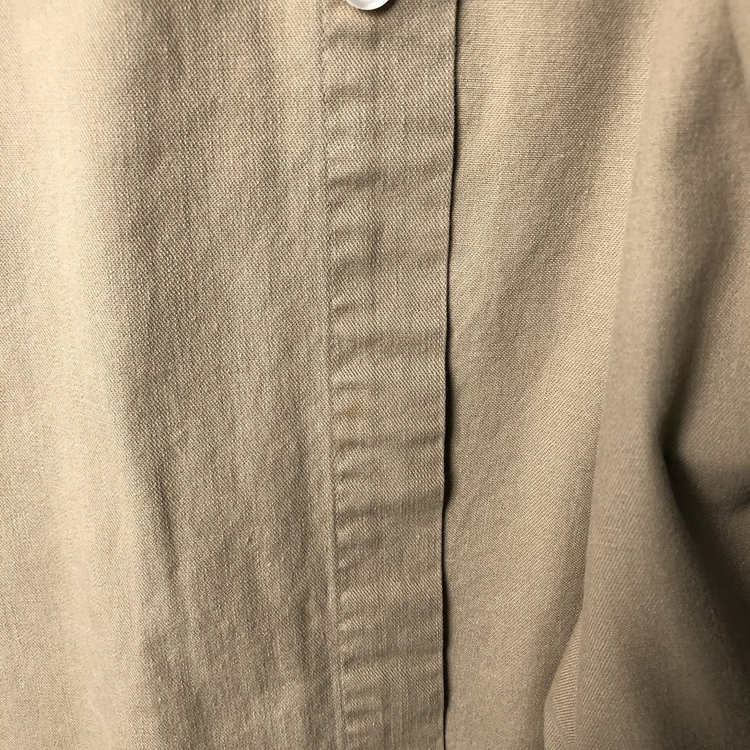Ralph Lauren long sleeve button down shirt, men's size L cotton Beige type Vintage Second Hand