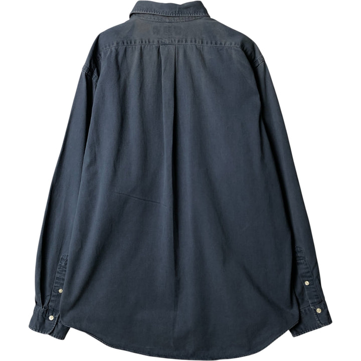 Ralph Lauren long sleeve button down shirt, men's XL size cotton blue type Vintage Second Hand