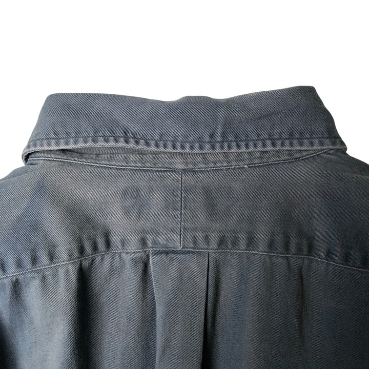 Ralph Lauren long sleeve button down shirt, men's XL size cotton blue type Vintage Second Hand