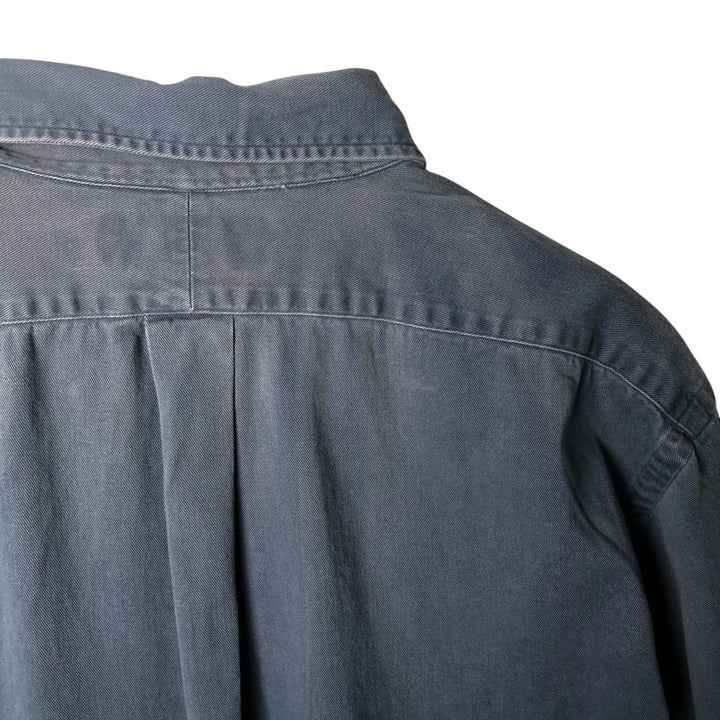 Ralph Lauren long sleeve button down shirt, men's XL size cotton blue type Vintage Second Hand