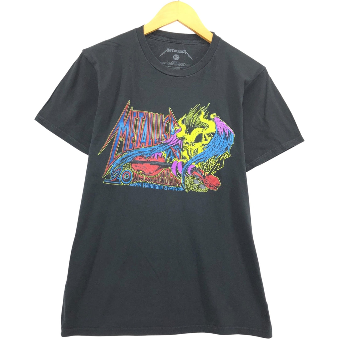 Metallica Band T-shirt, Band T, Men's M size cotton black type Vintage Second Hand