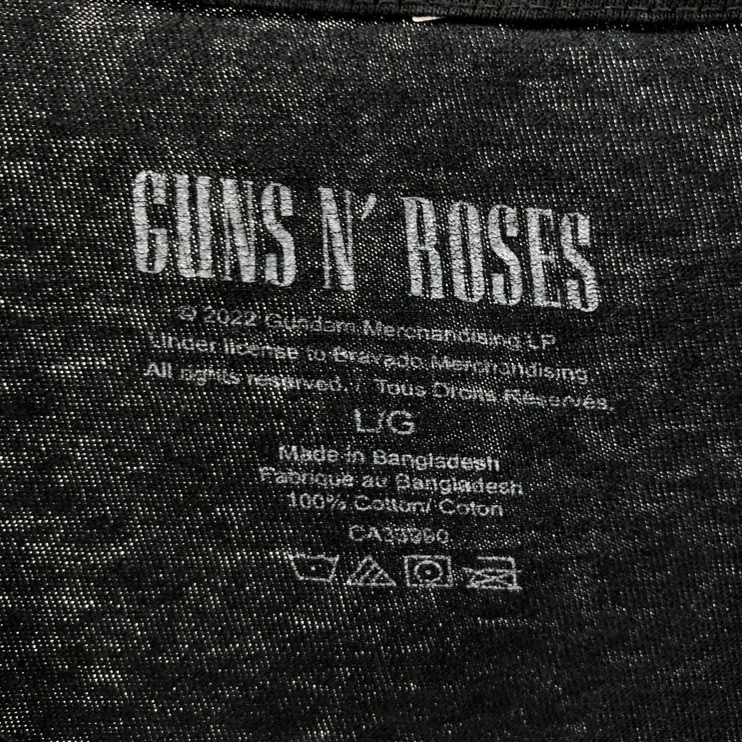 Guns N' Roses Band T-shirt, Band T, Men's L size cotton black type Vintage Second Hand