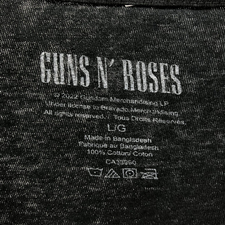 Guns N' Roses Band T-shirt, Band T, Men's L size cotton black type Vintage Second Hand