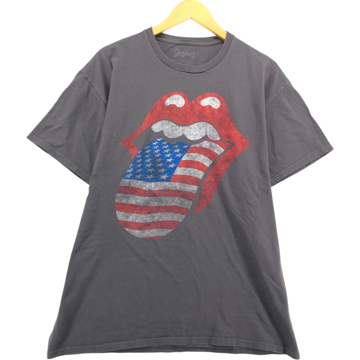 SRONES The Rolling Stones Band T-Shirt, Men's XL cotton Charcoal Vintage Second Hand