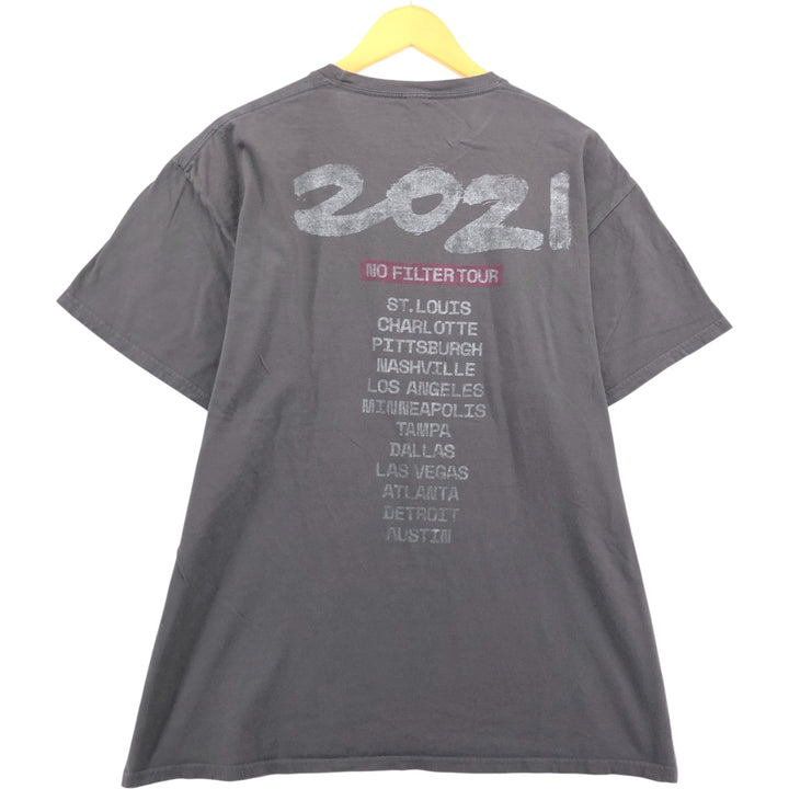 SRONES The Rolling Stones Band T-Shirt, Men's XL cotton Charcoal Vintage Second Hand