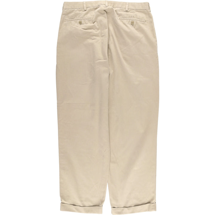 Ralph Lauren POLO by Ralph Lauren Two-pleat Chino Pants for Men, W36 cotton Beige type Vintage Second Hand