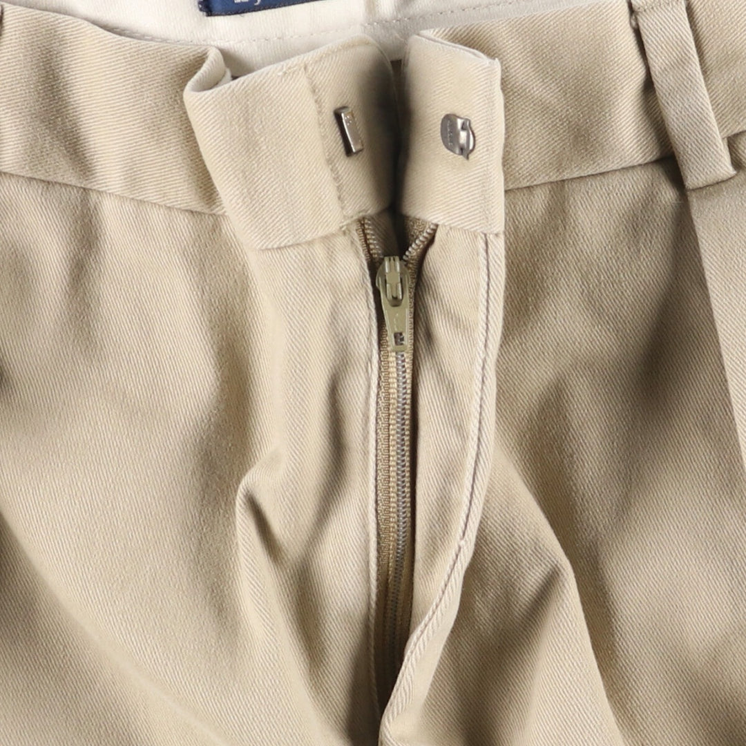 Ralph Lauren POLO by Ralph Lauren Two-pleat Chino Pants for Men, W36 cotton Beige type Vintage Second Hand