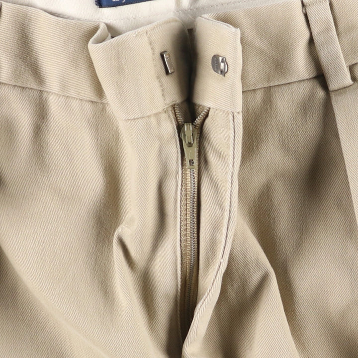 Ralph Lauren POLO by Ralph Lauren Two-pleat Chino Pants for Men, W36 cotton Beige type Vintage Second Hand