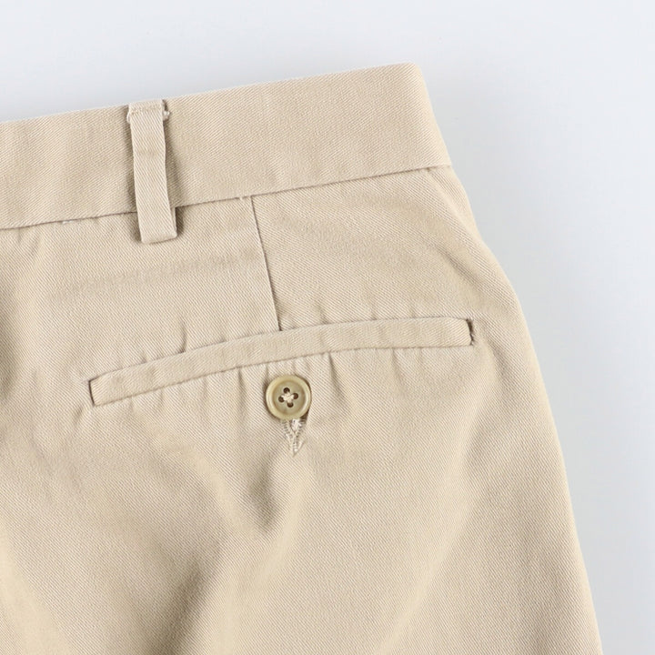 Ralph Lauren POLO by Ralph Lauren Two-pleat Chino Pants for Men, W36 cotton Beige type Vintage Second Hand