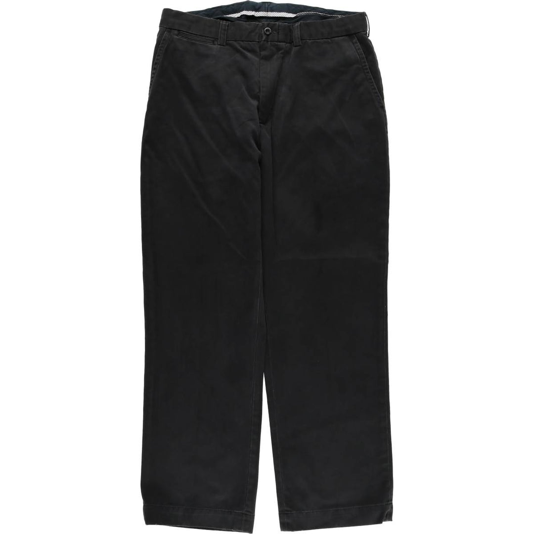Ralph Lauren POLO by Ralph Lauren Men's Cotton Slacks, Size W37 cotton black type Vintage Second Hand