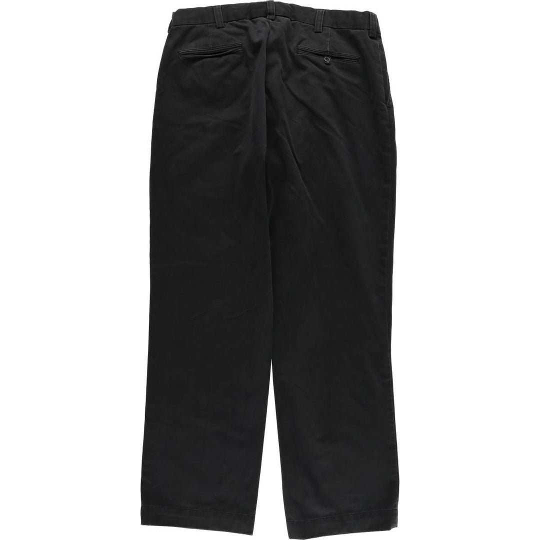 Ralph Lauren POLO by Ralph Lauren Men's Cotton Slacks, Size W37 cotton black type Vintage Second Hand