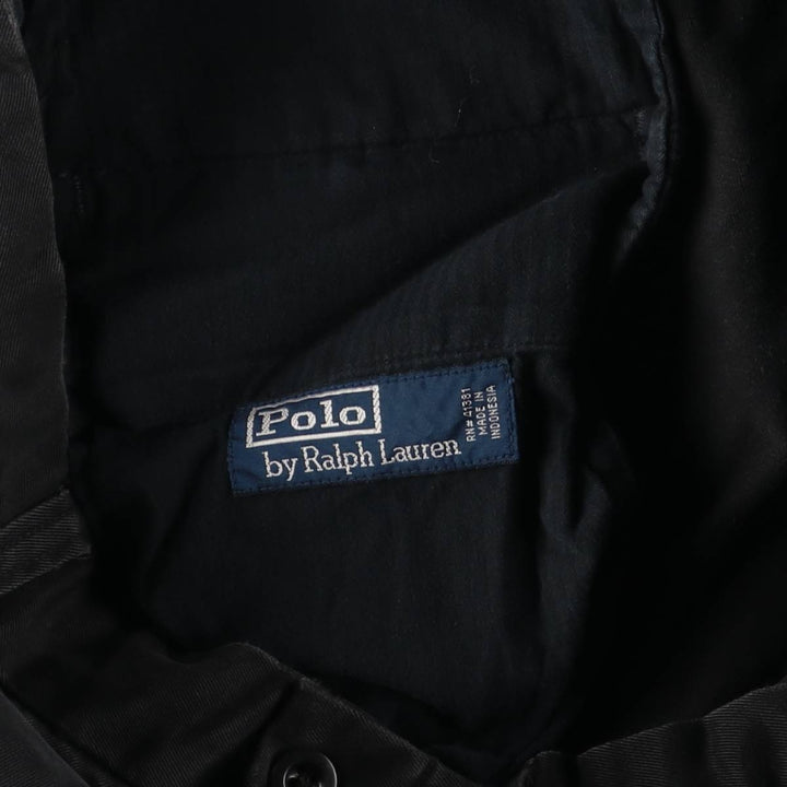 Ralph Lauren POLO by Ralph Lauren Men's Cotton Slacks, Size W37 cotton black type Vintage Second Hand