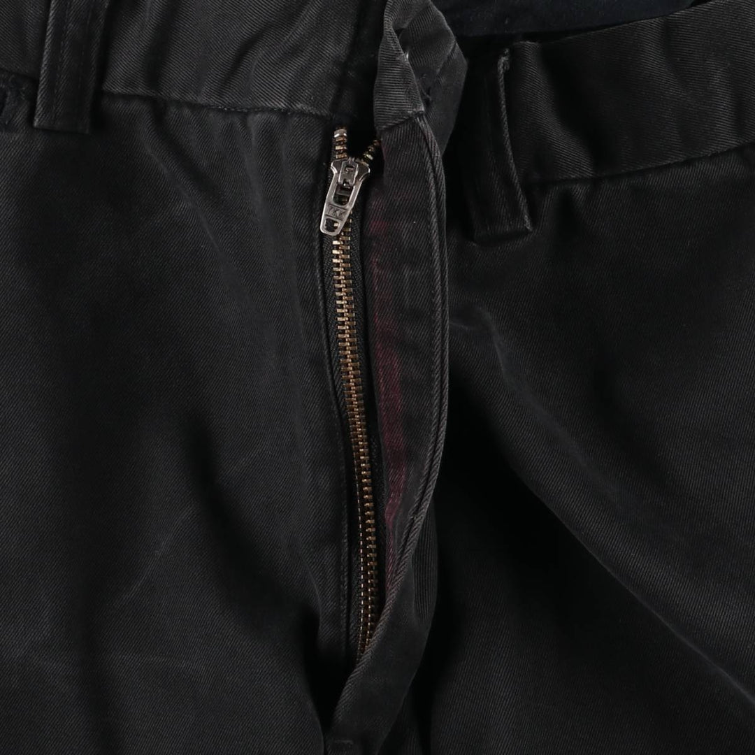 Ralph Lauren POLO by Ralph Lauren Men's Cotton Slacks, Size W37 cotton black type Vintage Second Hand