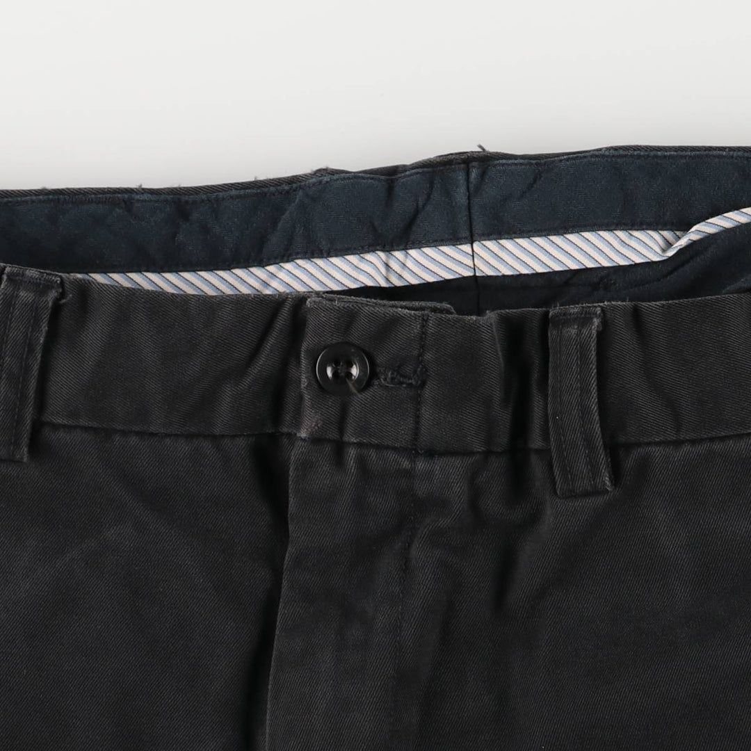 Ralph Lauren POLO by Ralph Lauren Men's Cotton Slacks, Size W37 cotton black type Vintage Second Hand