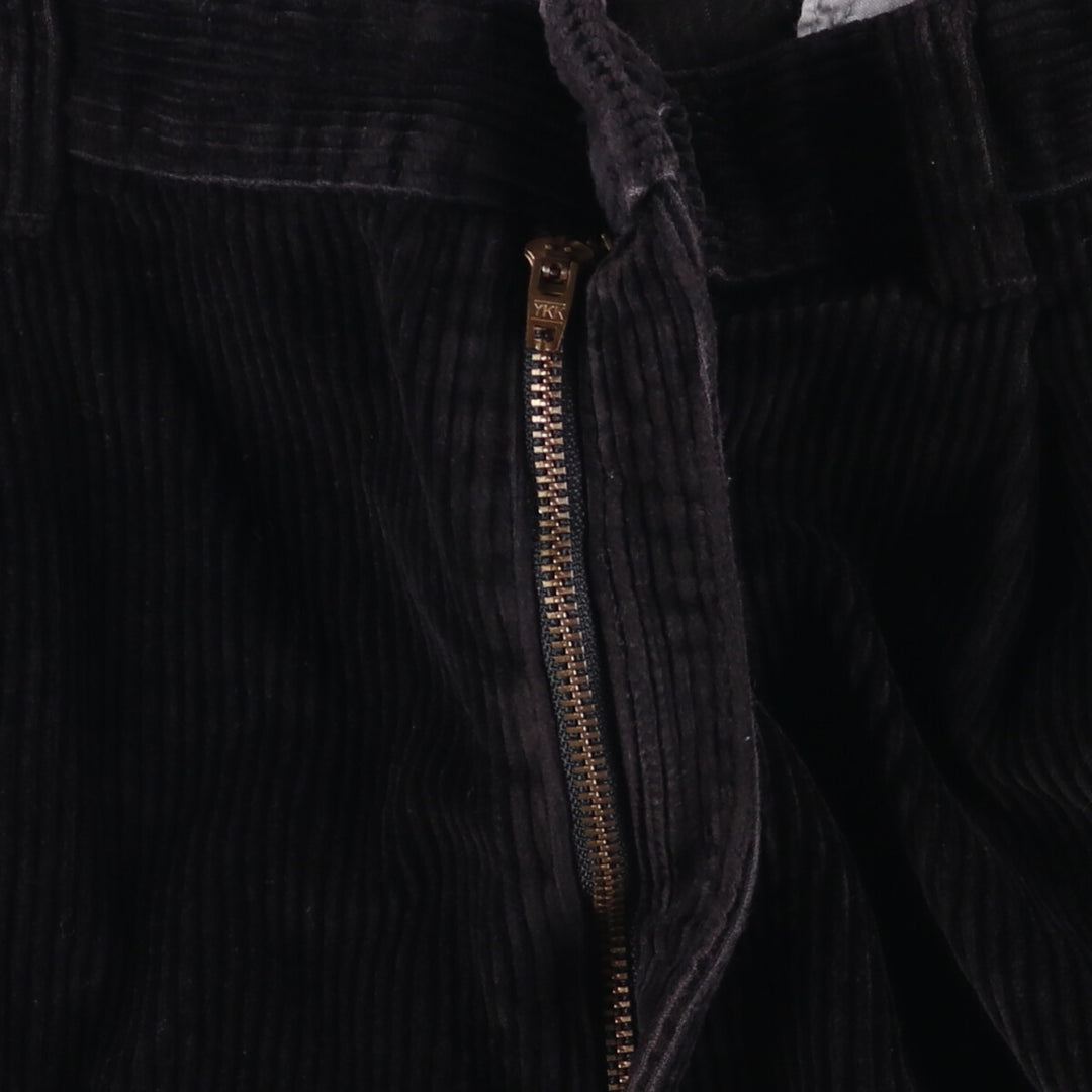 Charter Club CHARTER CLUB CLUB ROOM Two-pleat Corduroy Pants Men's Size W35 cotton black type Vintage Second Hand