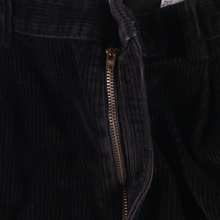 Charter Club CHARTER CLUB CLUB ROOM Two-pleat Corduroy Pants Men's Size W35 cotton black type Vintage Second Hand