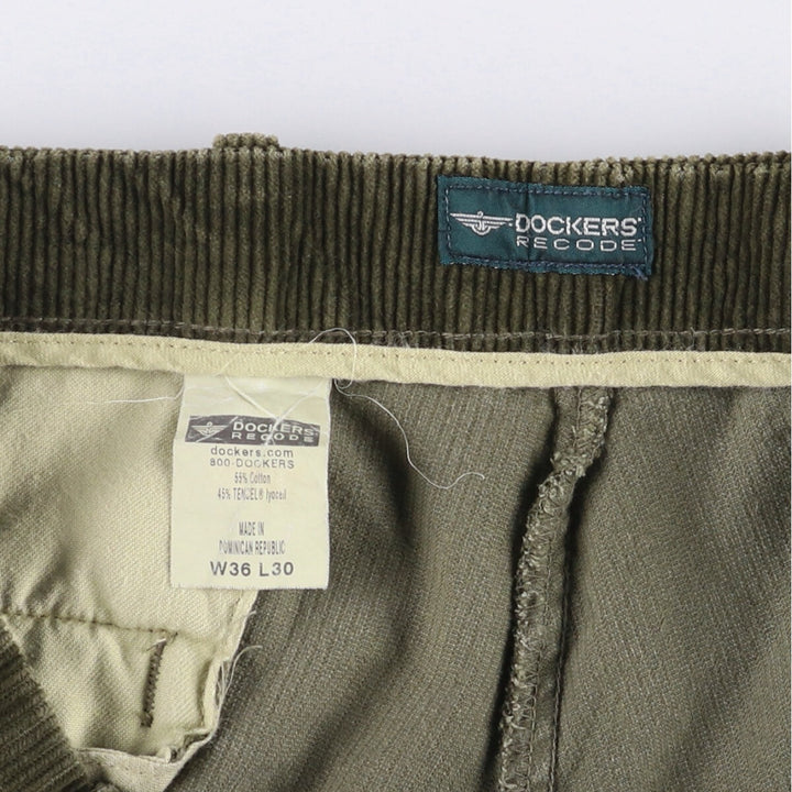 2000'S Dockers Recode Corduroy Pants Men's Size W36 cotton Khaki type Vintage Second Hand