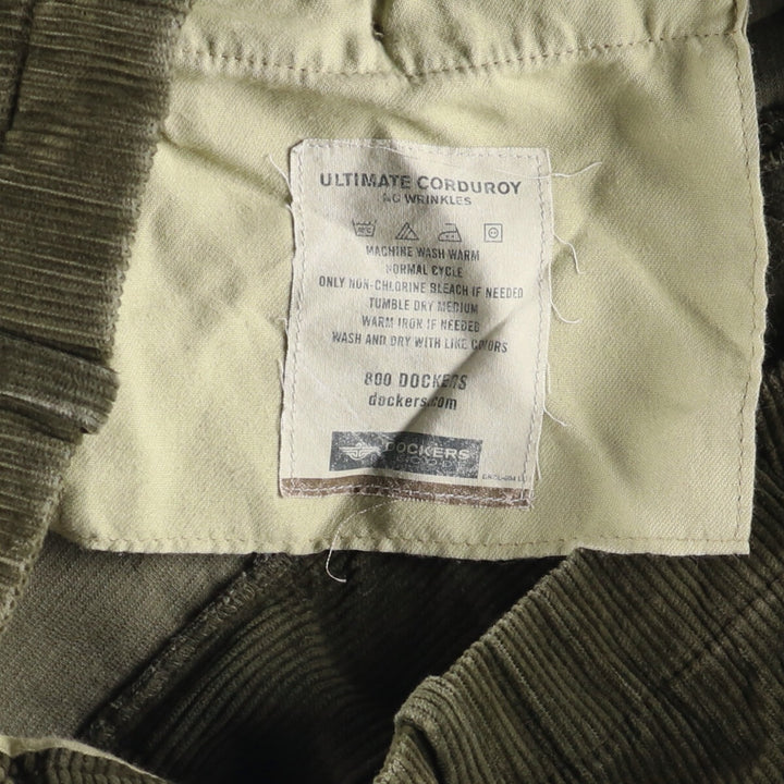 2000'S Dockers Recode Corduroy Pants Men's Size W36 cotton Khaki type Vintage Second Hand