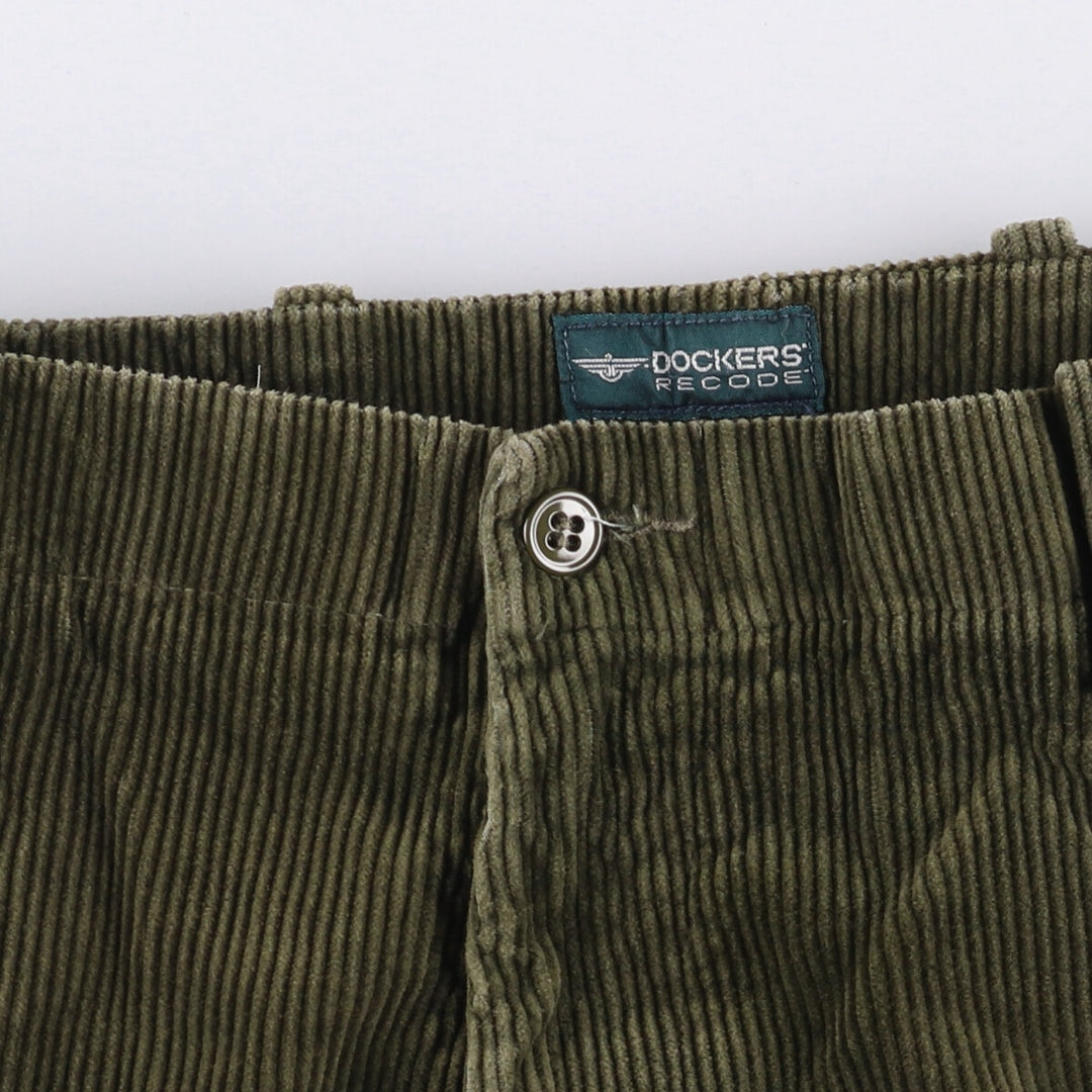 2000'S Dockers Recode Corduroy Pants Men's Size W36 cotton Khaki type Vintage Second Hand