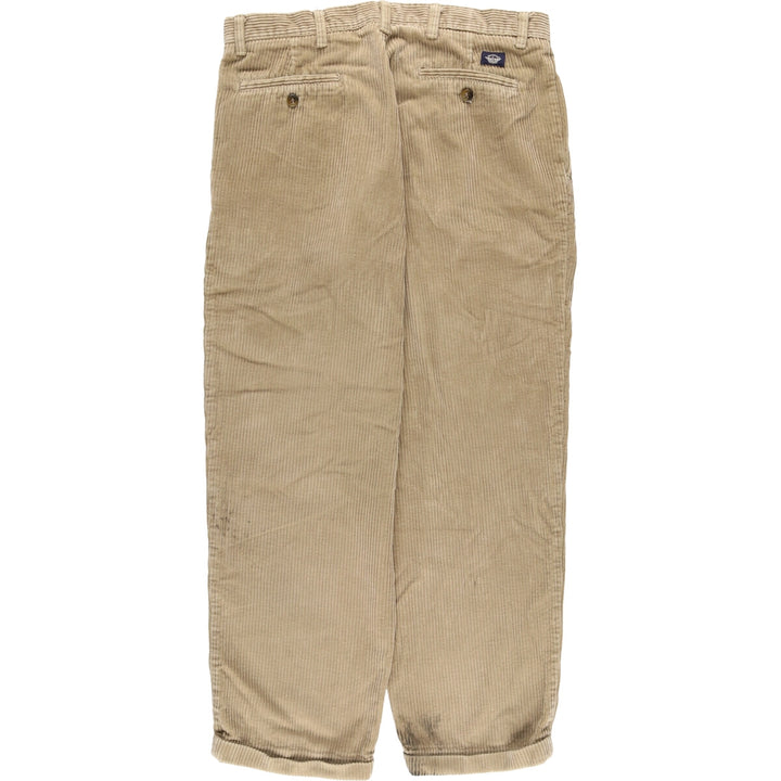 90'S Dockers Khakis Two-pleat Wide-Rib Corduroy Pants, Men's, Vintage, Size W34 cotton Beige type Vintage Second Hand