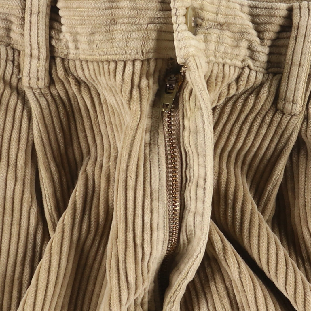 90'S Dockers Khakis Two-pleat Wide-Rib Corduroy Pants, Men's, Vintage, Size W34 cotton Beige type Vintage Second Hand