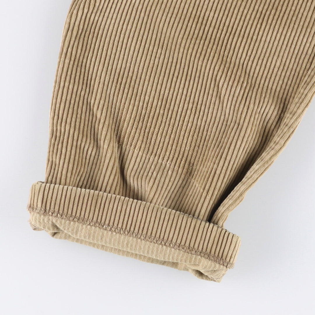 90'S Dockers Khakis Two-pleat Wide-Rib Corduroy Pants, Men's, Vintage, Size W34 cotton Beige type Vintage Second Hand