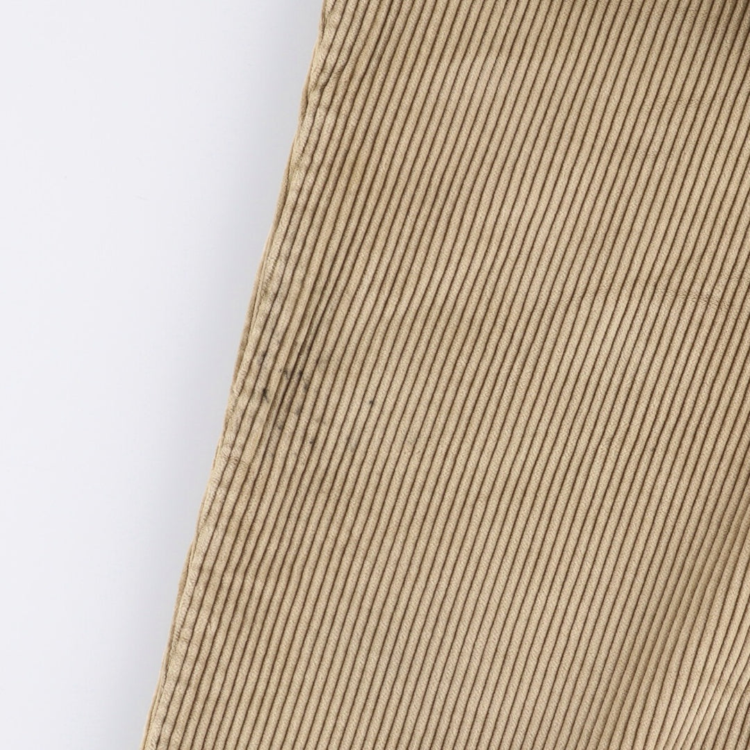 90'S Dockers Khakis Two-pleat Wide-Rib Corduroy Pants, Men's, Vintage, Size W34 cotton Beige type Vintage Second Hand