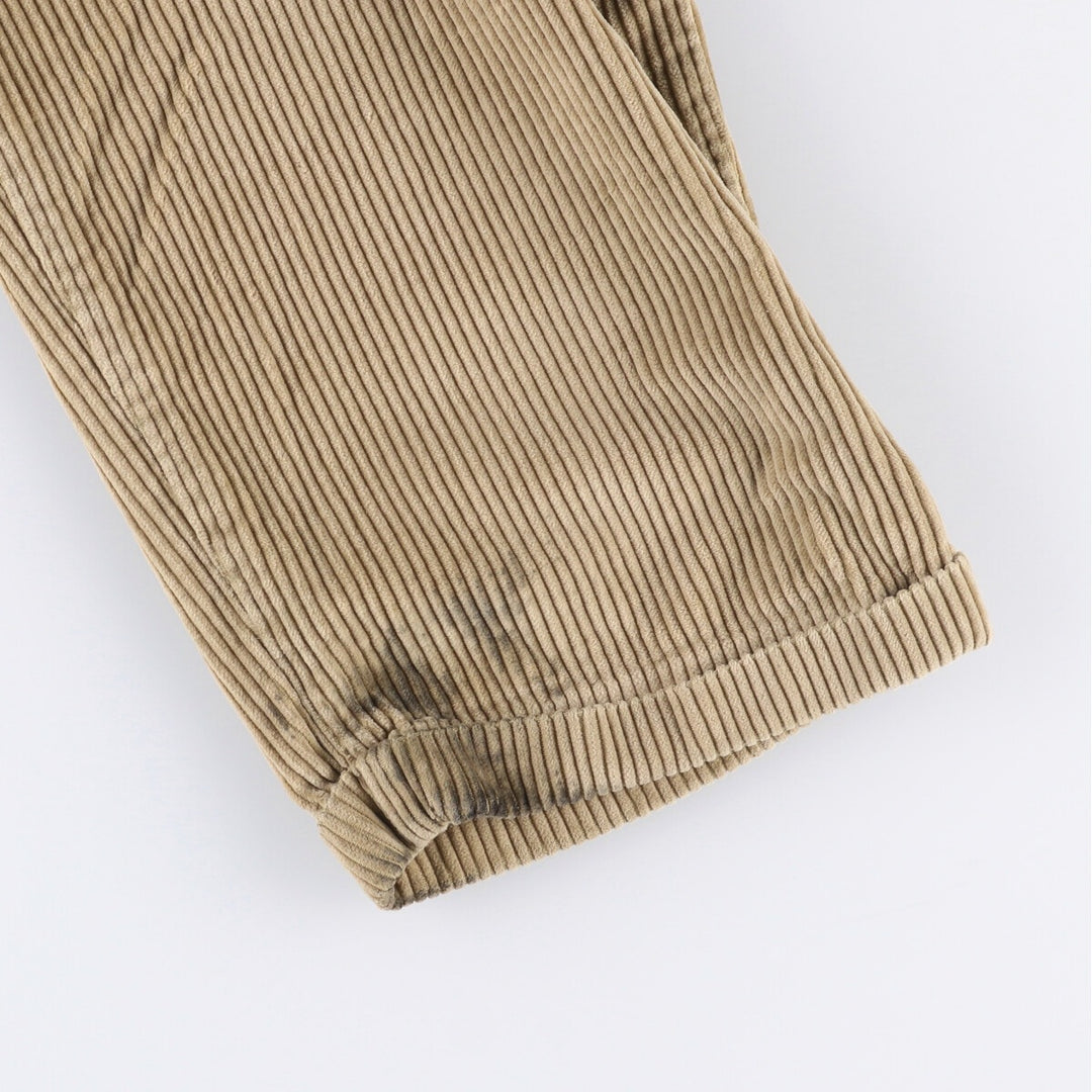 90'S Dockers Khakis Two-pleat Wide-Rib Corduroy Pants, Men's, Vintage, Size W34 cotton Beige type Vintage Second Hand