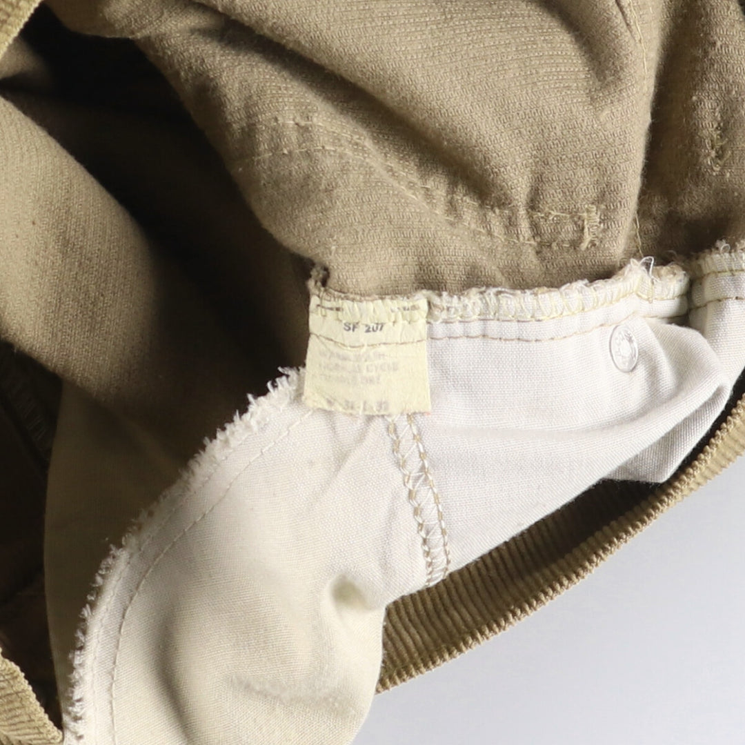 Vintage 1980'S Levi's 517-1523 Flare-Cut Corduroy Pants, Made in the USA, Men's Size W30 cotton Beige type Vintage Second Hand