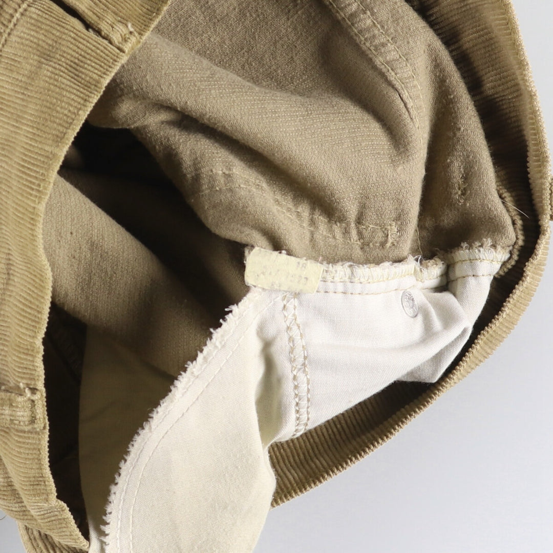 Vintage 1980'S Levi's 517-1523 Flare-Cut Corduroy Pants, Made in the USA, Men's Size W30 cotton Beige type Vintage Second Hand