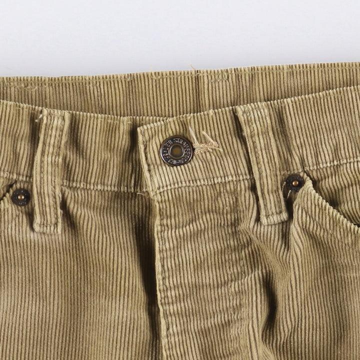 Vintage 1980'S Levi's 517-1523 Flare-Cut Corduroy Pants, Made in the USA, Men's Size W30 cotton Beige type Vintage Second Hand