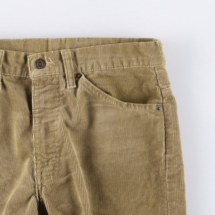 Vintage 1980'S Levi's 517-1523 Flare-Cut Corduroy Pants, Made in the USA, Men's Size W30 cotton Beige type Vintage Second Hand