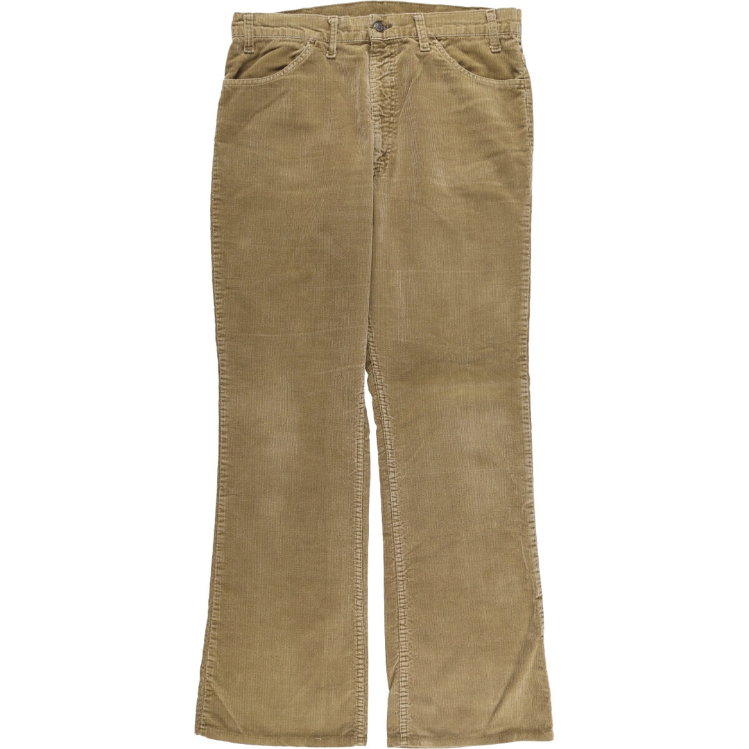Vintage 1980'S Levi's 646-1529 Flare-Cut Corduroy Pants, Men's, Size W35 unclear Beige type Vintage Second Hand