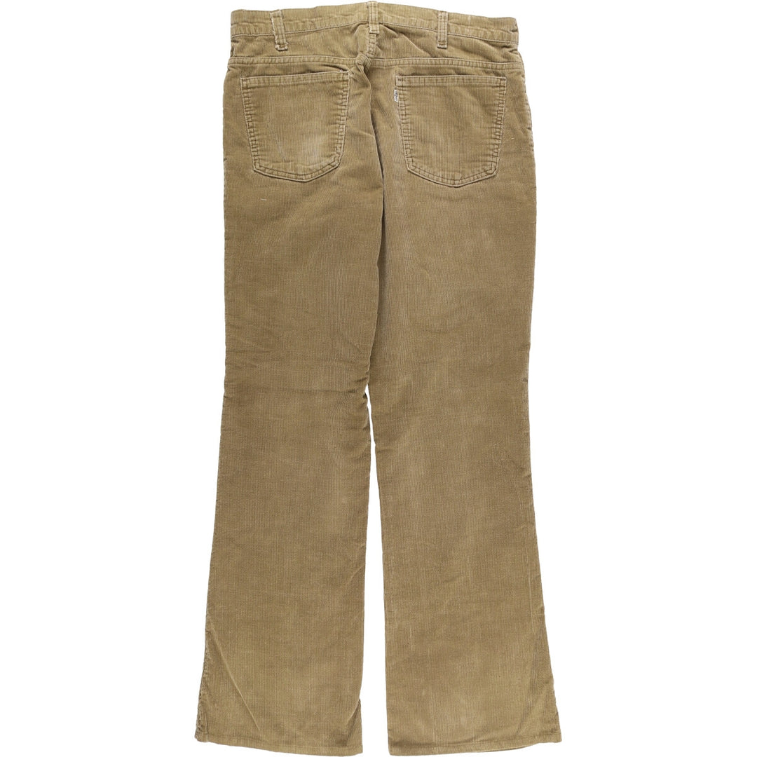 Vintage 1980'S Levi's 646-1529 Flare-Cut Corduroy Pants, Men's, Size W35 unclear Beige type Vintage Second Hand