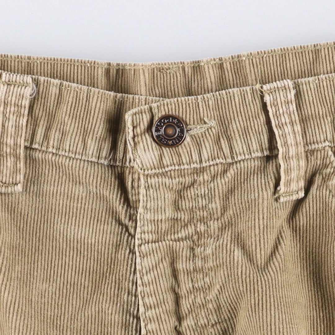 JCPenney Men's Flare-Cut Corduroy Pants, Size W35 cotton Beige type Vintage Second Hand
