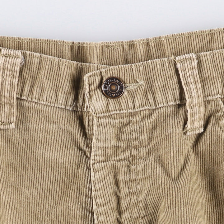JCPenney Men's Flare-Cut Corduroy Pants, Size W35 cotton Beige type Vintage Second Hand
