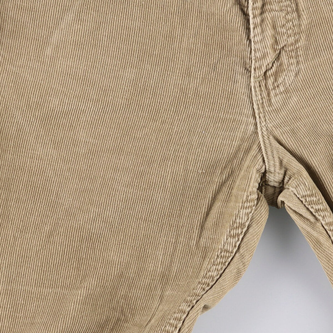 JCPenney Men's Flare-Cut Corduroy Pants, Size W35 cotton Beige type Vintage Second Hand