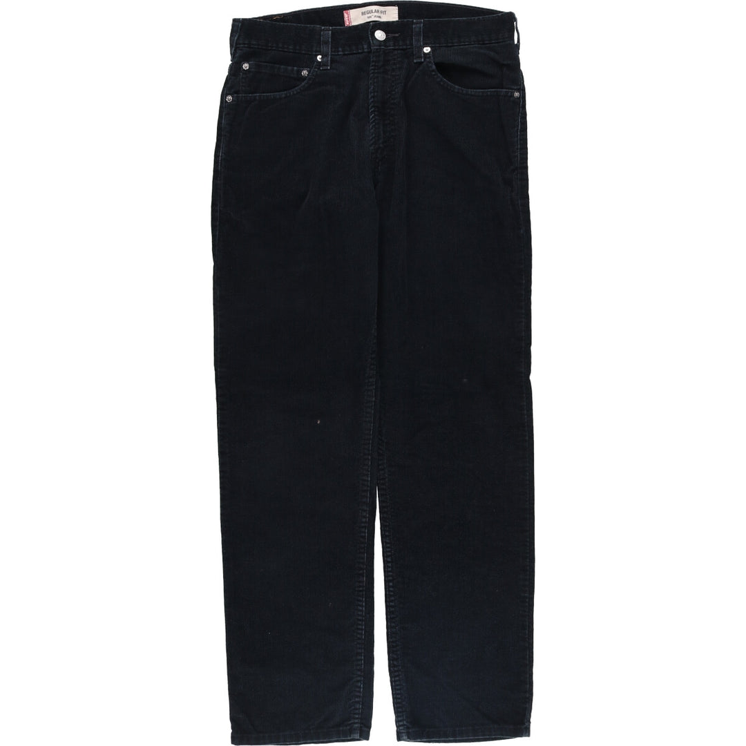 2000'S Levi's 505 Regular Fit Corduroy Pants, Men's, Size W33 cotton black type Vintage Second Hand