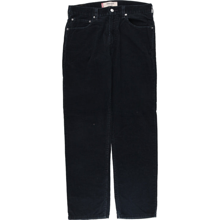 2000'S Levi's 505 Regular Fit Corduroy Pants, Men's, Size W33 cotton black type Vintage Second Hand