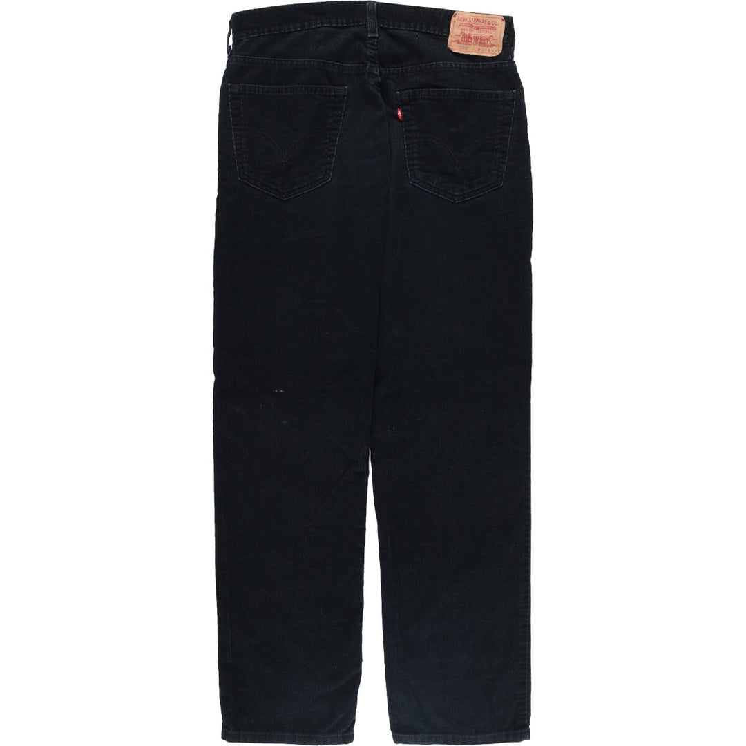 2000'S Levi's 505 Regular Fit Corduroy Pants, Men's, Size W33 cotton black type Vintage Second Hand