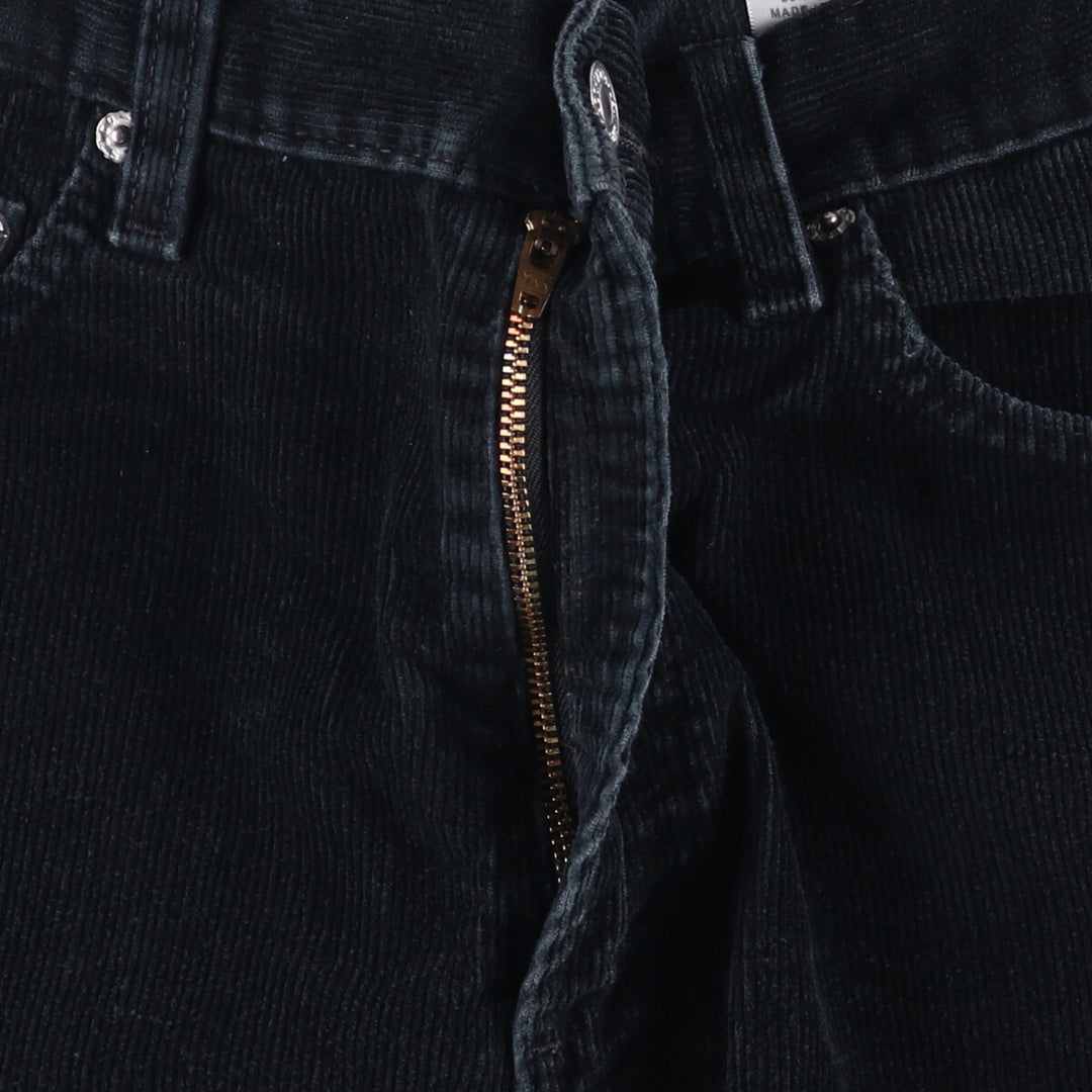 2000'S Levi's 505 Regular Fit Corduroy Pants, Men's, Size W33 cotton black type Vintage Second Hand