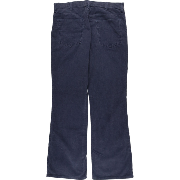Vintage 1980'S JCPenney bootcut corduroy pants, men's size W36. cotton navy blue type Vintage Second Hand