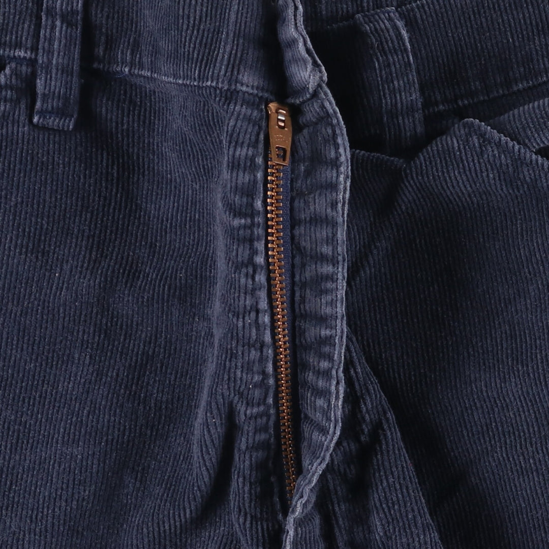 Vintage 1980'S JCPenney bootcut corduroy pants, men's size W36. cotton navy blue type Vintage Second Hand