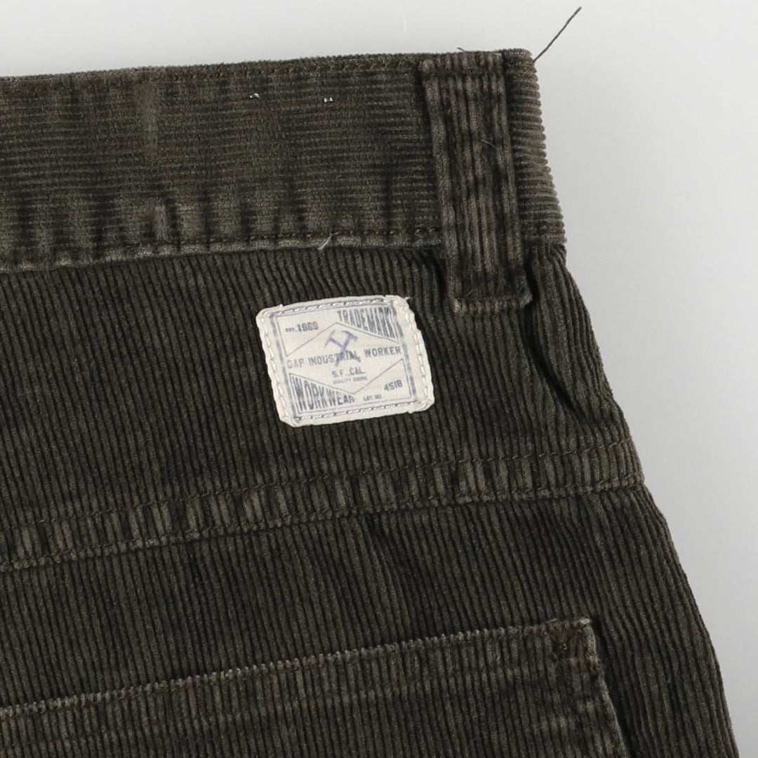 GAP WORKER JEAN corduroy pants, men's size W33 cotton Khaki type Vintage Second Hand
