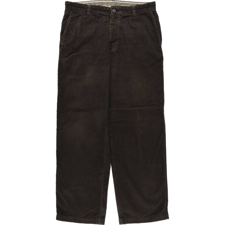 IZOD Men's Corduroy Pants, Size W34 cotton brown type Vintage Second Hand