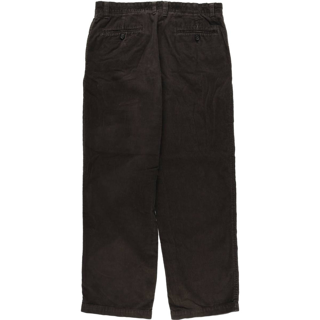 IZOD Men's Corduroy Pants, Size W34 cotton brown type Vintage Second Hand