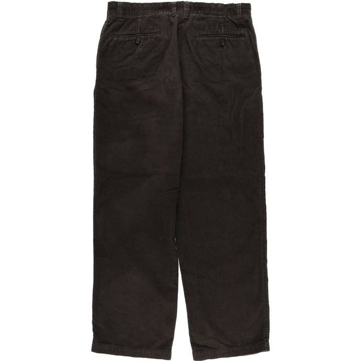 IZOD Men's Corduroy Pants, Size W34 cotton brown type Vintage Second Hand
