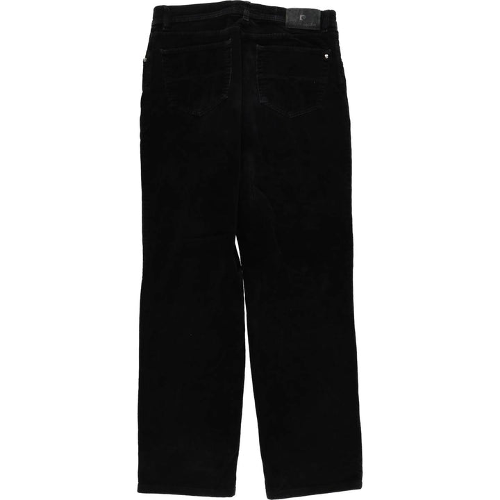 Pierre Cardin corduroy pants for men, size W34 cotton black type Vintage Second Hand